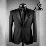 3 Pcs Suit | Elegant Black Premium - Custom Stitching